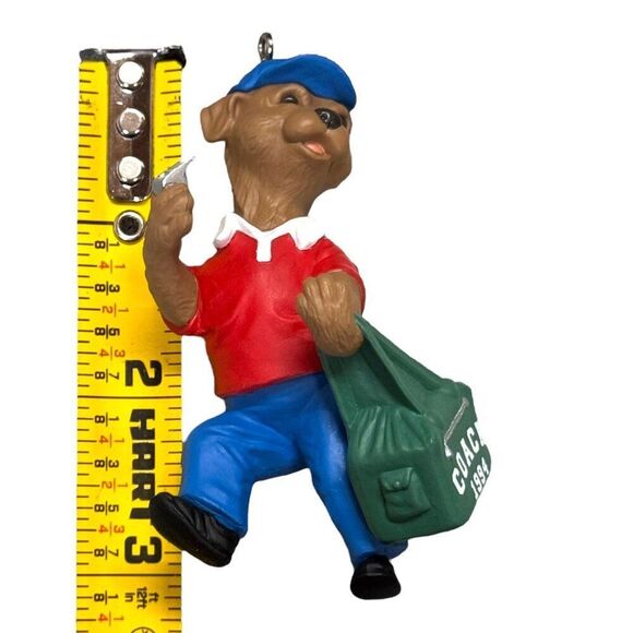 1994 Hallmark Keepsake Ornament Coach Bear Handcrafted Collectible Holiday VTG - Picture 4 of 5
